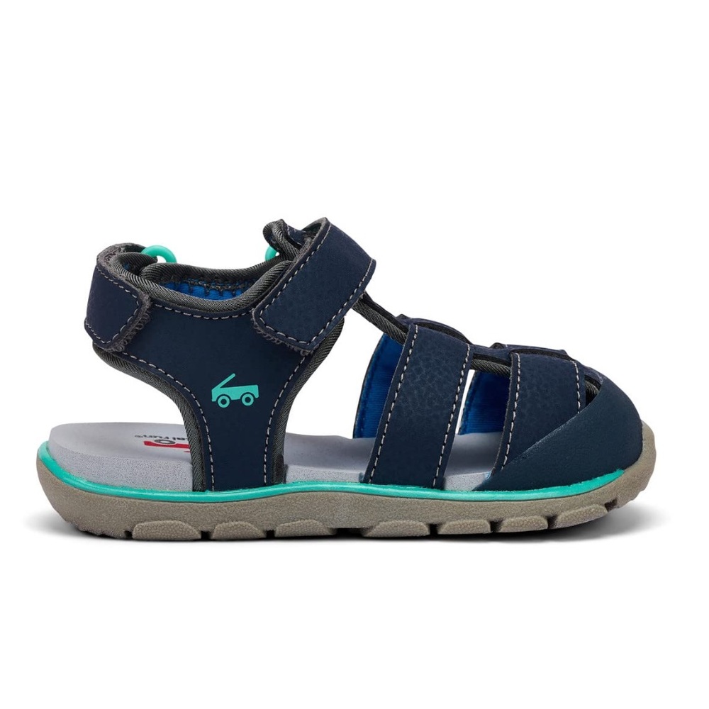 See Kai Run Navy and Teal Kids Sandals
